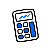 A calculator showing an upward result